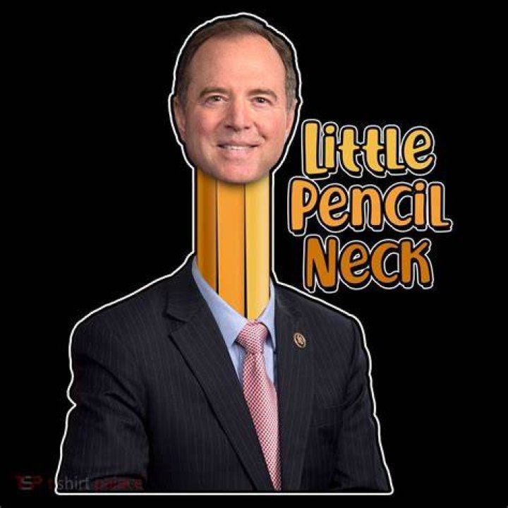 Adam Schiff Little Pencil Neck Poster TeeShirtPalace