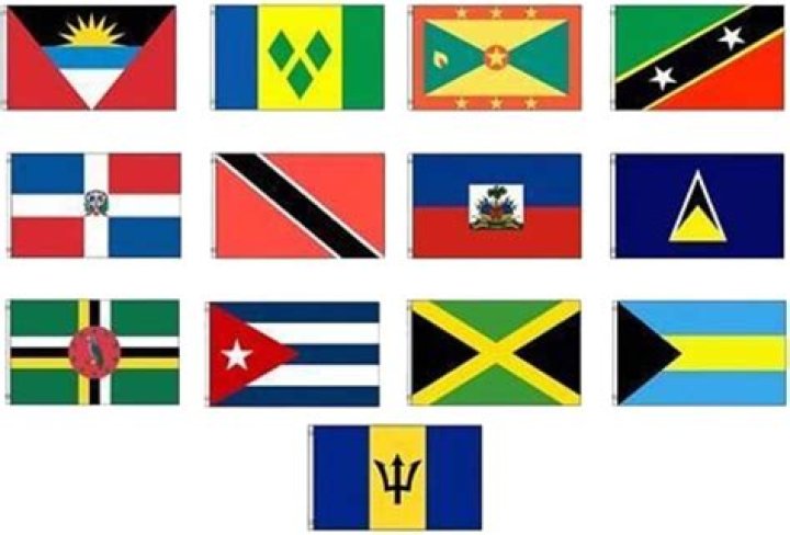 AES Caribbean Islands 3x5' Flag Set of 25 Country Polyester Flags
