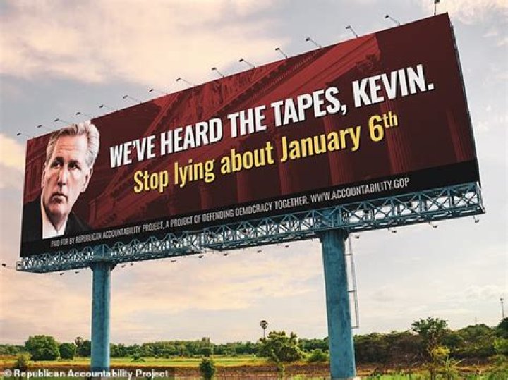Billboards in Kevin McCarthy District Tell Him 'Stop Lying'