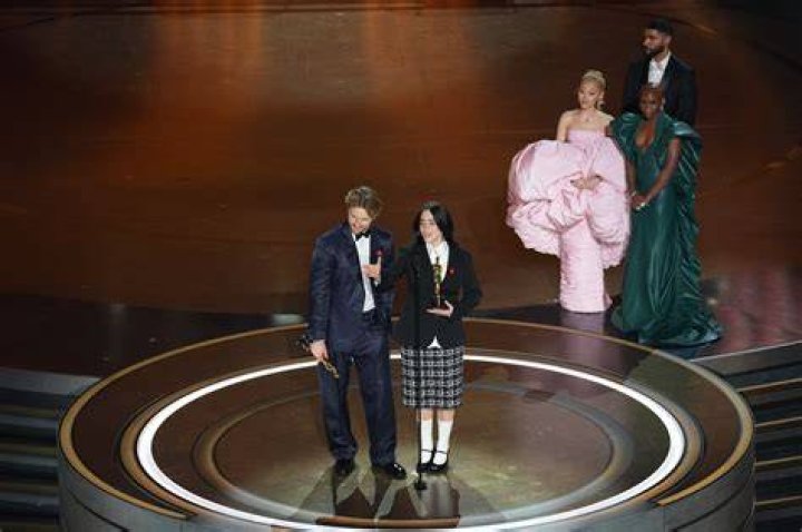 Billie Eilish wins for Barbie's 'What Was I Made For?' at Golden Globes