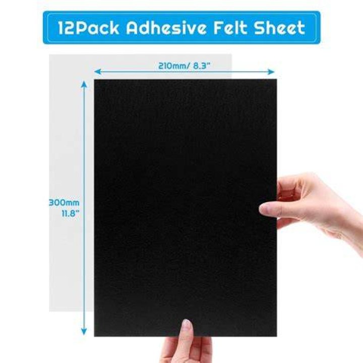 Buy Adhesive Felt Sheet, Shynek 12 Pieces Black Felt Fabric Adhesive