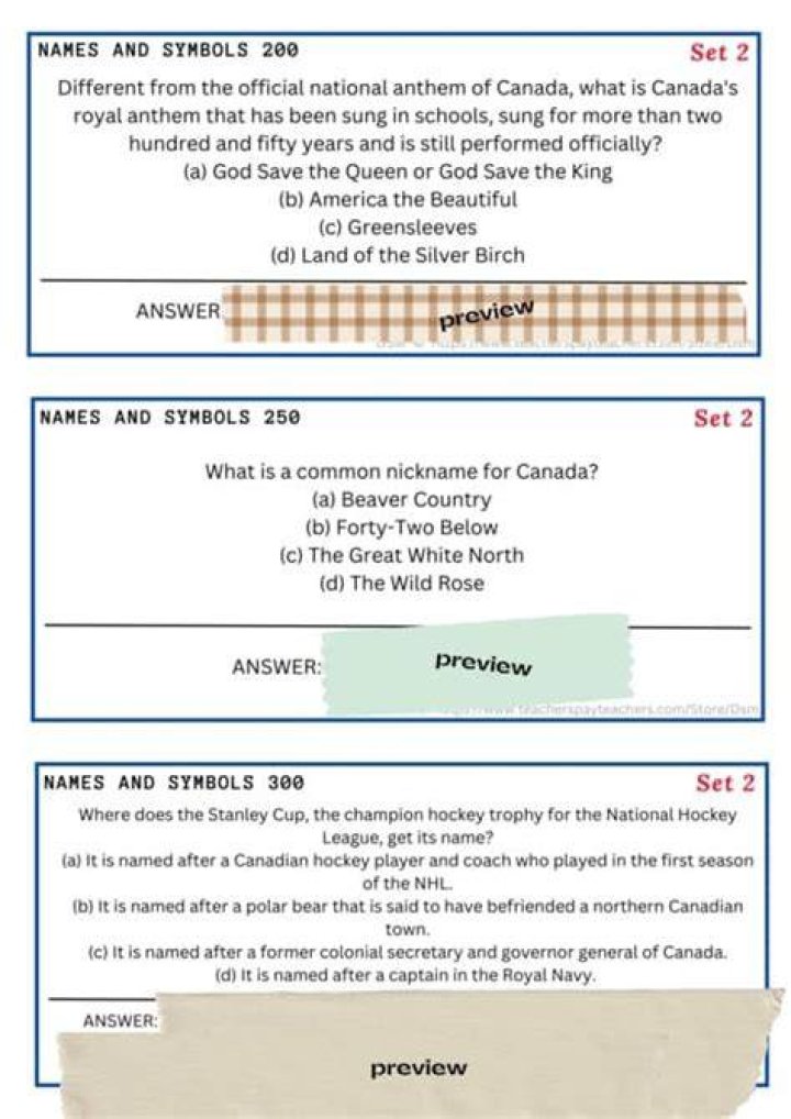 Canadian Boor Answers Updated Ideas