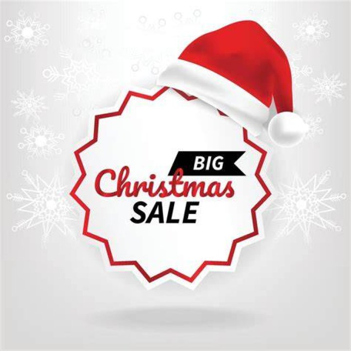 Christmas price tag Free Vector
