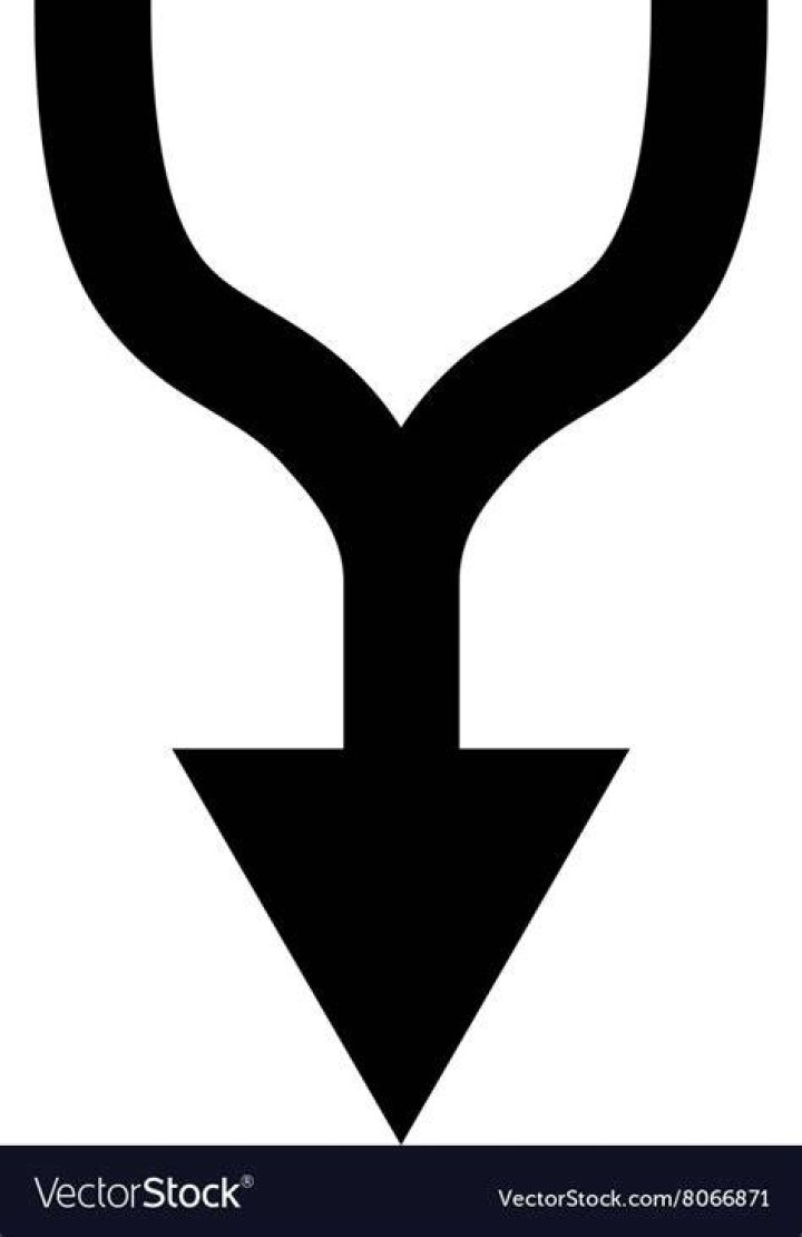 Combine Arrow Down Flat Icon Royalty Free Vector Image