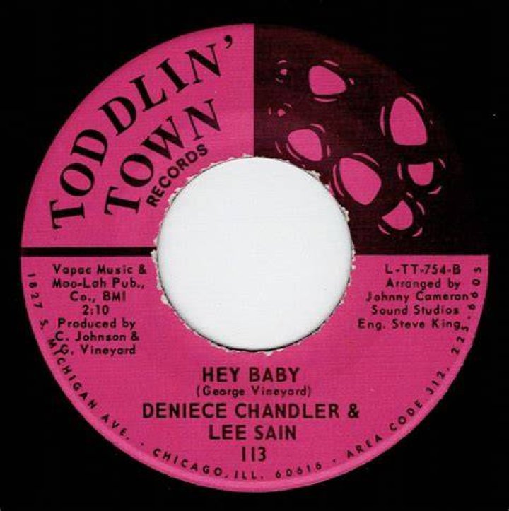 Deniece Chandler & Lee Sain ♫ Hey Baby ♫ Toddlin' Town 113 © 1968 YouTube
