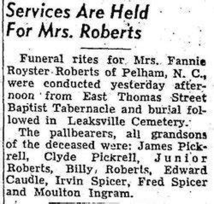 Fannie Royster Roberts Death Cause And Obituary What Happened To Fort