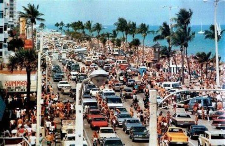 Fort Lauderdale, FL, 1980s Spring break, History daily, Brighton beach