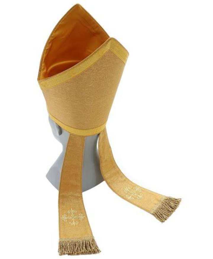 Gold Miter Mitre Vestment Mitre D'or Mitra Dorada Gold Mitra
