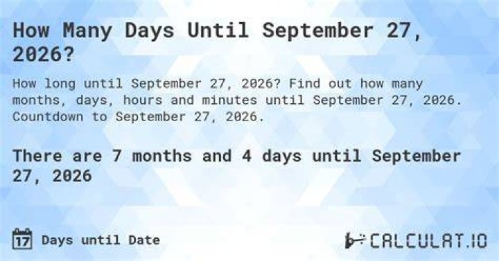 How Many Days Until September 22, 2024? Calculatio