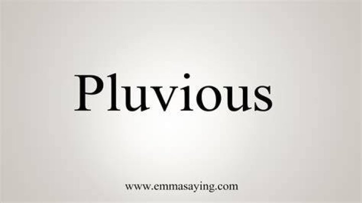 How To Say Pluvious YouTube