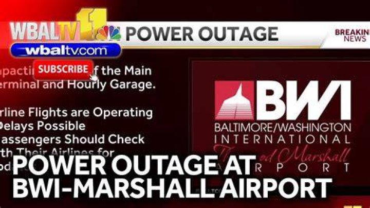 Images BWI power outage