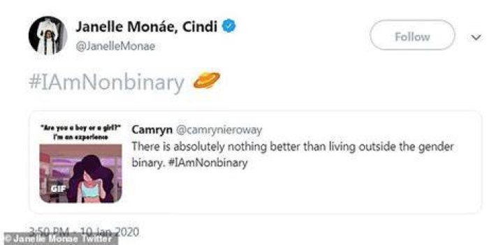 Janelle Monáe Tweets IAmNonbinary Voice Gay & LGBT Atlanta