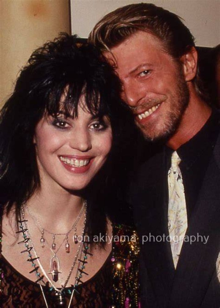 Joan Jett and Bowie. He showed up at one of the shows on her Broadway