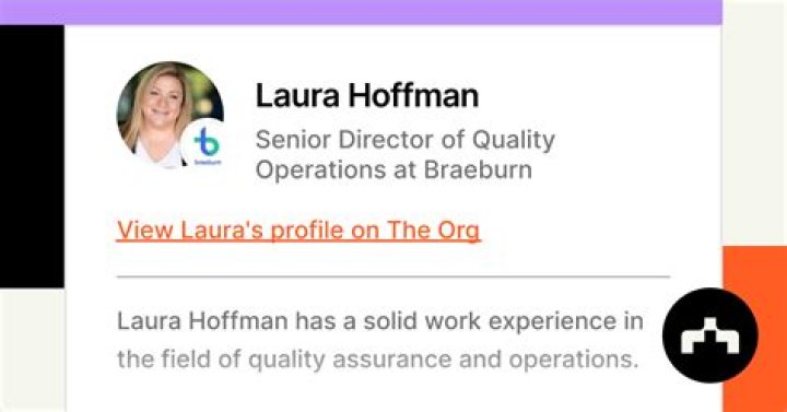 Laura Hoffman Director of Quality Operations Braeburn LinkedIn
