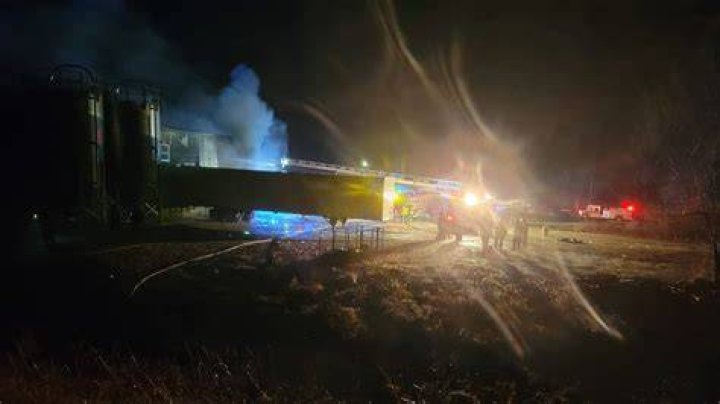 Overnight fire damages plastic molding facility in Owensville, Mo.