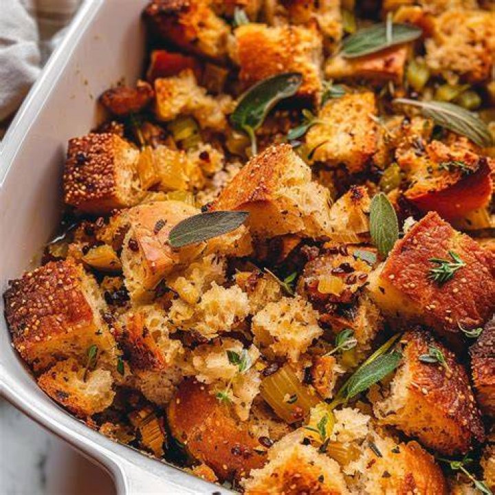 Pumpkin Bread Stuffing Recipe (Dairyfree & optionally Vegan)