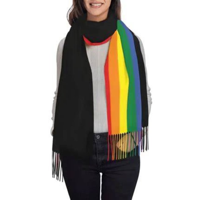 Rainbow Pride Scarf in Soft and Delicate Modal and Silk. Etsy Australia