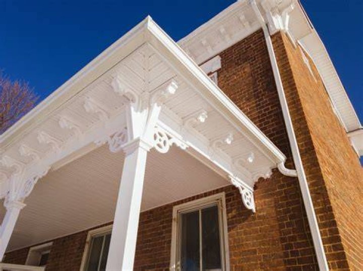 Restored 18th Century Gingerbread Trim Heartland Home Improvements LLC