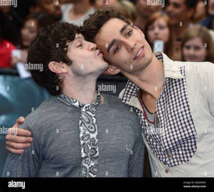 Robert Sheehan and Iwan Rheon arriving for the World Premiere of