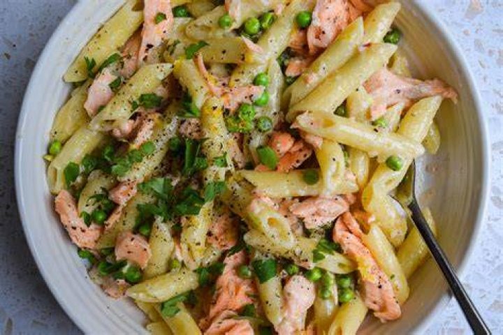 Salmon and Pea Pasta with Capers Krumpli