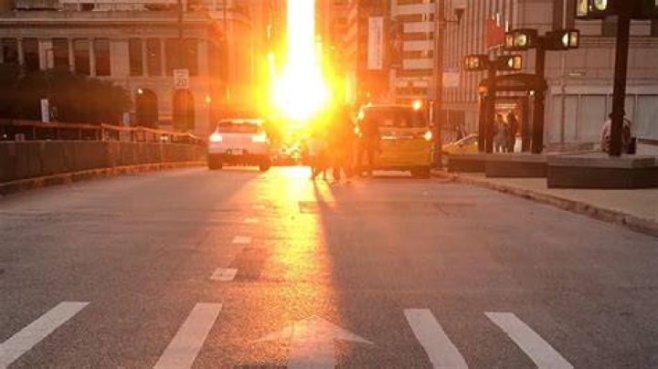 Stonehenge In Chicago, AKA Chicagohenge On The Fall Equinox NPR