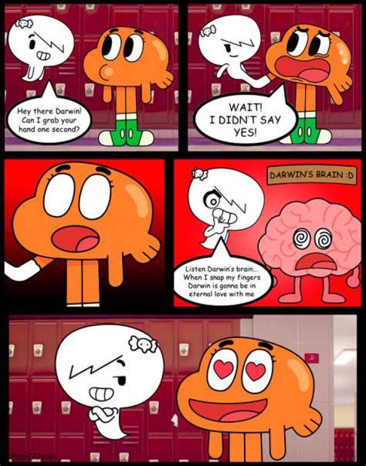 True love Darwin and Carrie (Illustrator) Amazing World Of Gumball