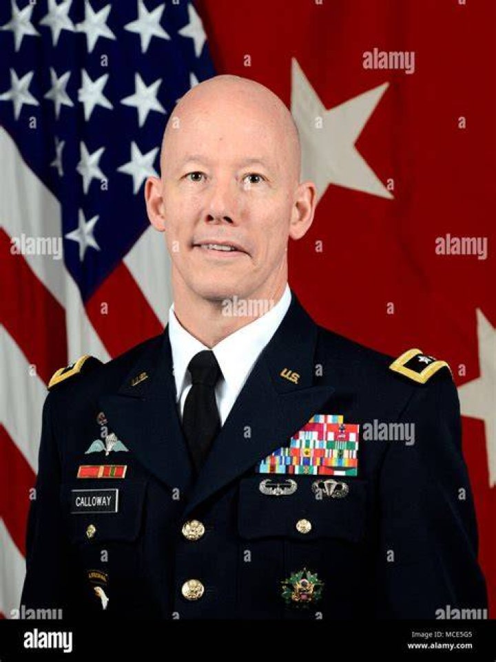 U.S. Army Major General Joseph Calloway poses for his official portrait