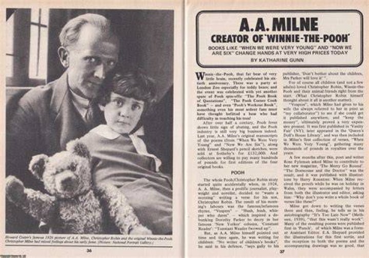 Winnie the Pooh creator AA Milne 135th birthday Top quotes from the
